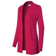 thumbnail image 3 of Made by Olivia Women's Open Front Long Sleeve Classic Knit Cardigan, 3 of 7