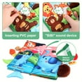 thumbnail image 4 of QJUHUNG Cloth Baby Book Set for Tummy Time  High Contrast Sensory & Touch Feel Books  Early Learning Toy for 0-3 Year Olds  Interactive Jungle Tails Infants Gift, 4 of 7