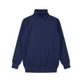 thumbnail image 3 of inhzoy Kids Boys Turtleneck Knitted Pullover Thermal Tops Long Sleeve Sweatshirt Jumper Navy Blue 9-10, 3 of 6