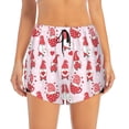 thumbnail image 4 of Lsque Valentine Gnomes Printed Women's Running Shorts with Liner Pockets,Elastic Quick Dry Workout Athletic Gym Yoga Shorts,Womens High Waist Shorts-, 4 of 9