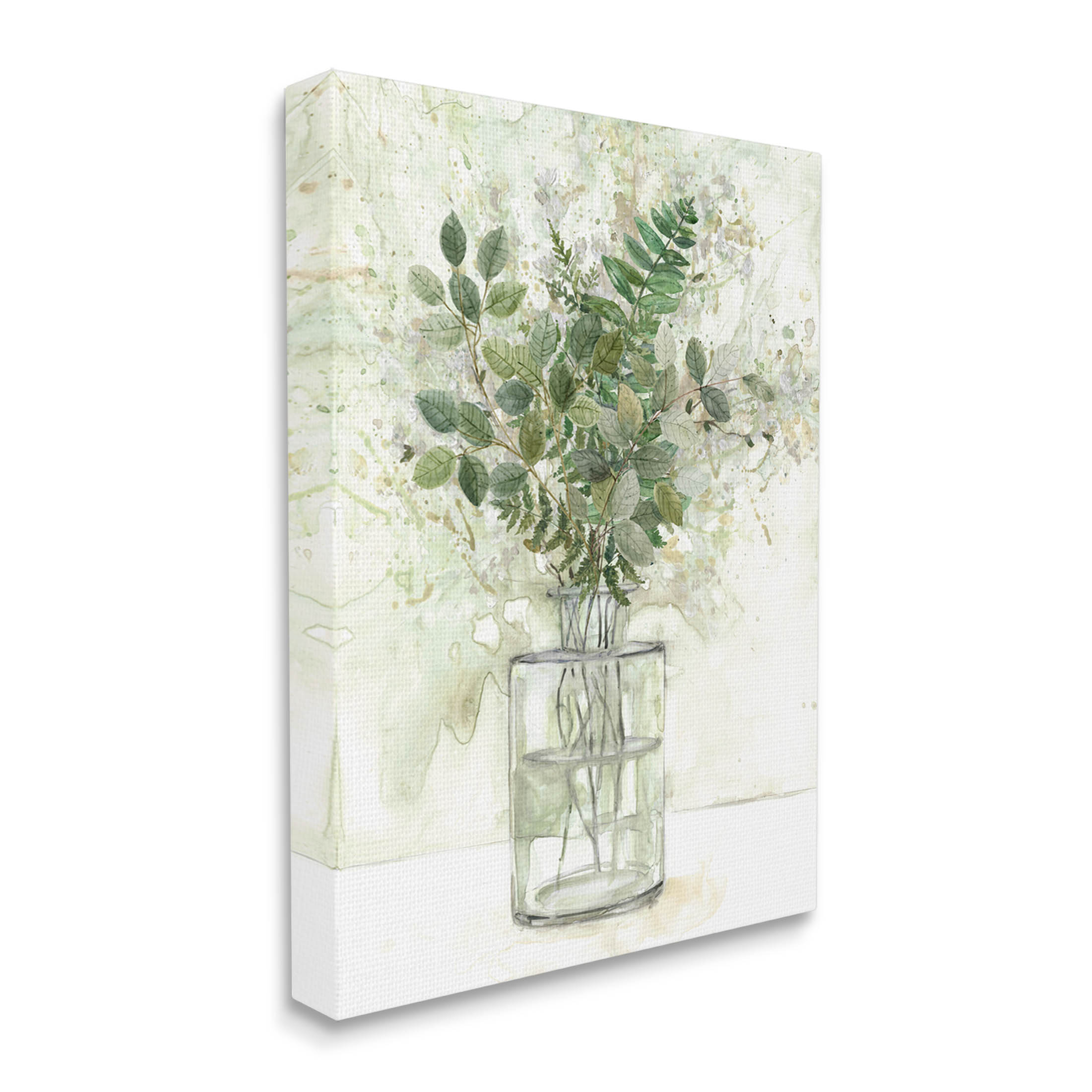 Stupell Industries Herb Plant Arrangement Vase Graphic Art Gallery Wrapped Canvas Print Wall Art, Design by Carol Robinson