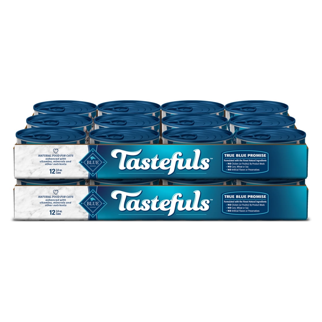 Blue Buffalo Tastefuls Tuna Flaked Wet Cat Food for Adult Cats, 3 oz. Cans (24 Pack)