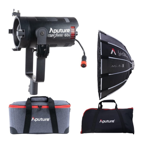 Luz LED Aputure LS 60X de enfoque bicolor con Softbox