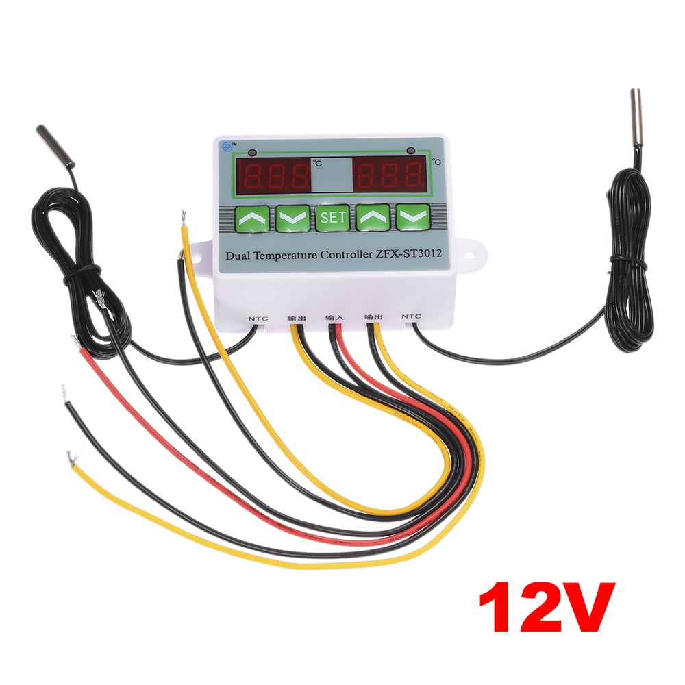 Electronic Digital Hot and Cold Modes Microcomputer Temperature Controller 12v 