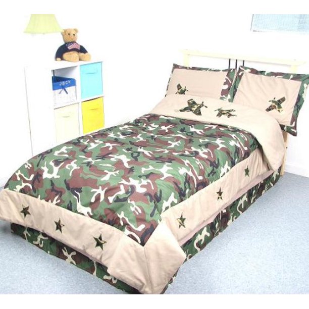 Camouflage Army Boy Twin Kids Childrens Bedding Set 5 pcs **Deal Specal