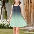 thumbnail image 4 of Swstbby Girls Summer Dresses, Toddler Girls Printed Sleeveless Suspenders A Line Dress Green 4-5 Years, 4 of 5