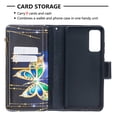 thumbnail image 3 of Samsung Galaxy S20 FE 5G Case with Zipper Wallet, Dteck Painted PU Leather Folio Case 9 Card Slots Wallet Case with Zipper Pocket / Hand Strap for Samsung Galaxy S20 FE 6.5 inch, 05# Gold Butterfly, 3 of 5