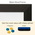 thumbnail image 3 of Excello Global Products Black Wooden Magnetic Dry Erase Whiteboard, 24"x36", 3 of 5