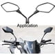 thumbnail image 5 of Par de Espejos Retrovisores para Motos Espejo Retrovisor Universal para Scooter Moto Quad ATV Bicicletas Bicicleta Perno de Rosca 10 mm oso de fresa Electrónica, 5 of 5