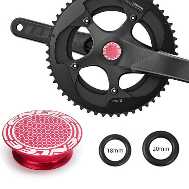 Electronicheart Bike Crank Handle Dust Cap Bicycle Aluminum Alloy Crank Cover for Older Style Road Mountain BMX Bikes