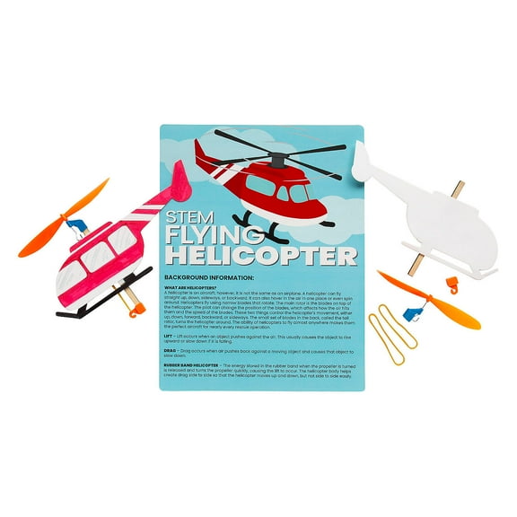 Fun Express STEAM Activities Flying Helicopter - Makes 12