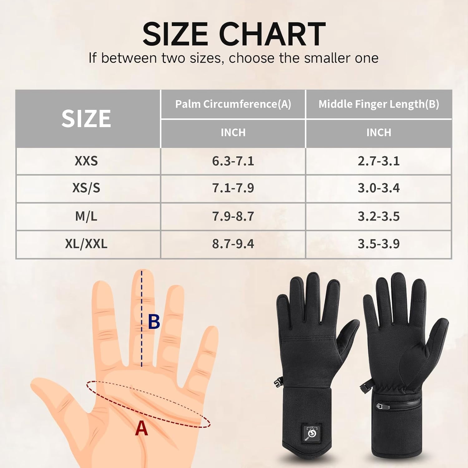 Snow Deer Heated Glove Liners for Men Women, Rechargeable Battery Electric Heated Gloves Winter Warm Glove Liners for Arthritis Raynaud, Thin Gloves Riding Ski Snowboarding Hiking Cycling