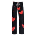 thumbnail image 6 of Xcmzpl Lounge Pants for Men Elastic Waist Drawstring Yoga Workout Bottoms Funny Love Heart Graphic Sleep Pants Big and Tall Bottoms, 6 of 6