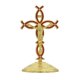 thumbnail image 1 of Figura de cruz de pie, adorno de escritorio para la chimenea de Acción de Gracias de la oficina Oro Rojo, 1 of 9