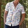 thumbnail image 6 of Partriotic United States America Hawaiian Shirt For Men Independence Day Mens Hawaiian Shirts Short Sleeve Button Down Shirt, 6 of 7