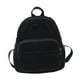 thumbnail image 5 of Mochila de moda para adolescentes, de pana, con asa superior, suave. Negro, 5 of 9