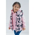 thumbnail image 2 of Disney Minnie Mouse Toddler Girls Zip Up Vest 2fer Jacket and Pullover Hoodie Toddler to Little Kid, 2 of 5