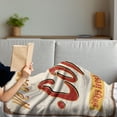 thumbnail image 3 of Retro Soft Flannel Fleece Blanket, Tin Rusty Faded Fresh Brewed Coffee Print from Old Days Fifties Style Art Work, Cozy Plush for Indoor and Outdoor Use, 50" x 70", Cream Red Orange, by Ambesonne, 3 of 5