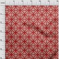 thumbnail image 3 of oneOone Tissu en Rayonne Rouge Imprimé Dabu Asiatique Tissu pour Robe Tissu Imprimé au Mètre 56 Pouces de Large, 3 of 4
