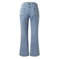 thumbnail image 4 of Aayomet Women Jeans Stretchy Women's Relaxed Fit Straight Leg Jean,Blue S, 4 of 5