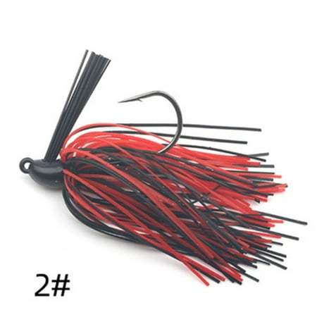10G Silicone Bass Jig Skirts Buzzbait Bait Wobbler Rubber Skirt For Pike Walleye (2#)