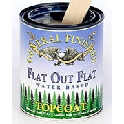 general finishes flat out flat topcoat, quart