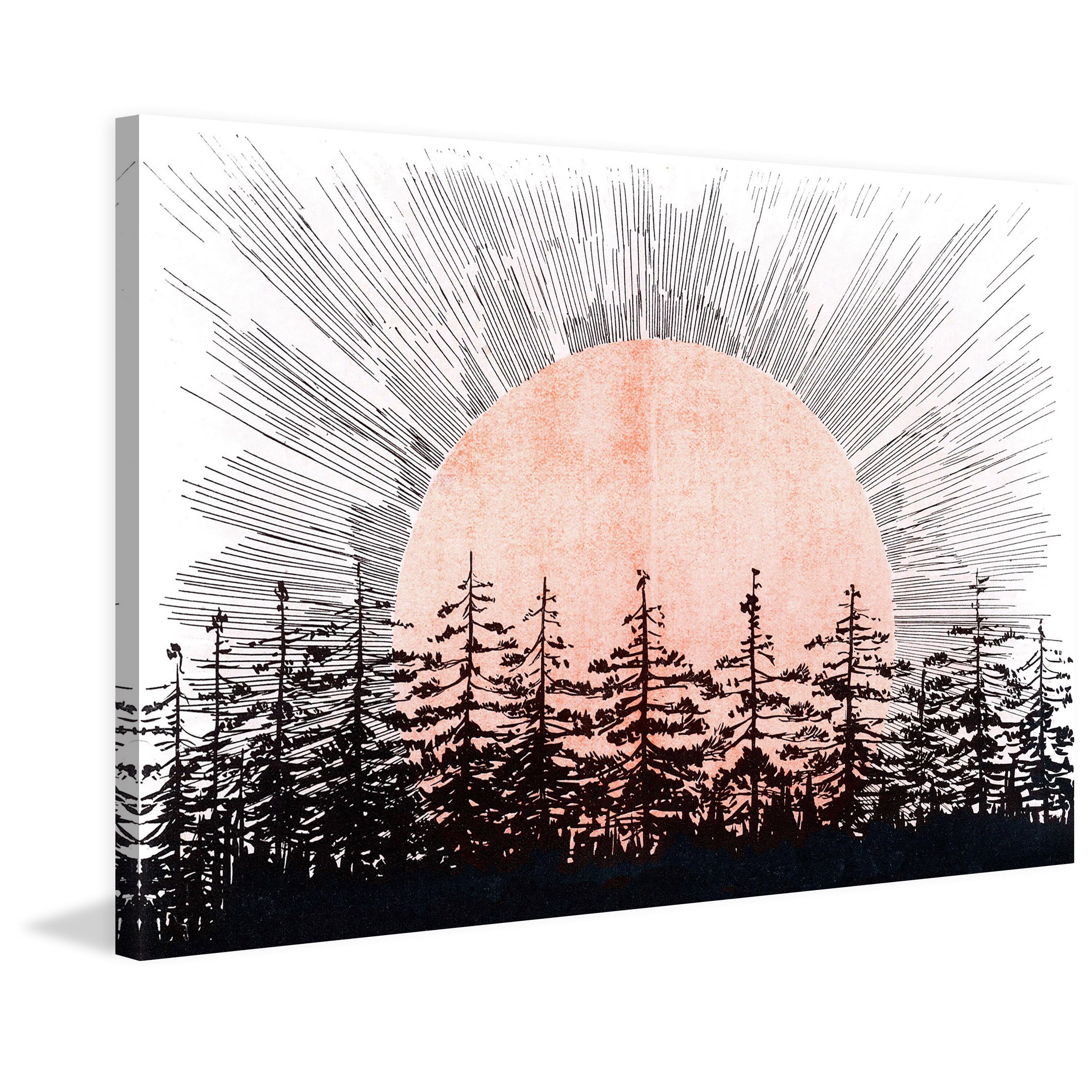Marmont Hill - "Sunrise" Painting Print on Wrapped Canvas