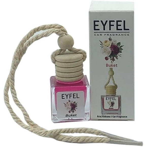Ambientador para coche Eyfel Buket Scent, 10 ml, color rosa