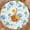 Hydrangea, variant on Indoor Outdoor Patio Round Fitted Vinyl Tablecloth, Flannel Backing, Elastic Edge, Waterproof Plastic Table Cove for Table of 35-47’’ Diameter