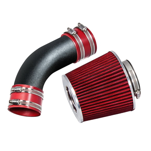 Rtunes Racing Short Ram Air Intake Kit Filter Combo Compatible For 02-05 A4 / A6 3.0L V6 (Black Red)