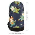 thumbnail image 3 of RMDQTR Durable Large Laundry Backpack with Drawstring Closure Ideal for Laundry Trips,Travel&Camping Cartoon Cats in Space, 3 of 7
