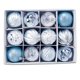 thumbnail image 3 of Bearachild Bola colgante de plástico para árbol de Navidad, 12 piezas, extraíble, 12 patrones, adorno para oficina, centro comercial, festival, Kits de decoración para fiestas Azul Bearachild HA008097-05, 3 of 6