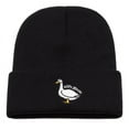 thumbnail image 4 of BLSCODE Silly Goose Embroidery Beanie Hat Winter Warm Knitted Hat Cartoon Decor Warm Beanies For Daily Wear Pink, 4 of 10