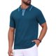 thumbnail image 4 of CAMISA POLO DE PUNTO PARA HOMBRE INSPIRE CHIC CON HEM BRINDADO Y MANGAS CORTAS, TEXTURIZADA, TALLA XL, AZUL REAL, 4 of 6