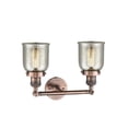 thumbnail image 2 of 208-AC-G58 Innovations Lighting Bell - 2 Light Bath Vanity In Industrial Style-10 Inches Tall and 16 Inches Wide-Antique Copper Finish-Silver Plated, 2 of 2