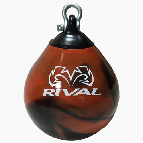 9 in Black/Orange Rival Boxing Aqua Head Hunter Punching Bag 