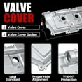 thumbnail image 5 of MITZONE Valve Covers Right Passenger Side Compatible with Toyota Tundra Tacoma 4Runner 1996-2004 T100 3.4L V6 1995-1998, 5 of 7