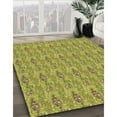 thumbnail image 2 of Ahgly Company Indoor Round Patterned Dark Yellow Green Area Rugs, 8' Round, 2 of 6