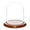 Walnut Veneer Base, variant on Plymor 4.5" x 6" Glass Display Dome Cloche (Walnut Veneer Base)