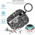 thumbnail image 3 of Diamond Glitter Case for AirPods 3rd Generation Glitter Case for Women Girls Girly Crystal Diamond Rhinestone Bling Protective with Keychain (Black), 3 of 7