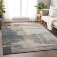 thumbnail image 3 of HomeRoots 666868 5 x 8 ft. Gray Beige & Ivory Abstract Washable Machine Made Rectangle Area Rug with UV Protection, 3 of 7
