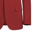 thumbnail image 6 of MaFYtyTPR Men Single Button Blazer Solid Color Long Sleeve Lightweight Casual Coat With Pockets For Business Daily Wear A-Wine XL, 6 of 6