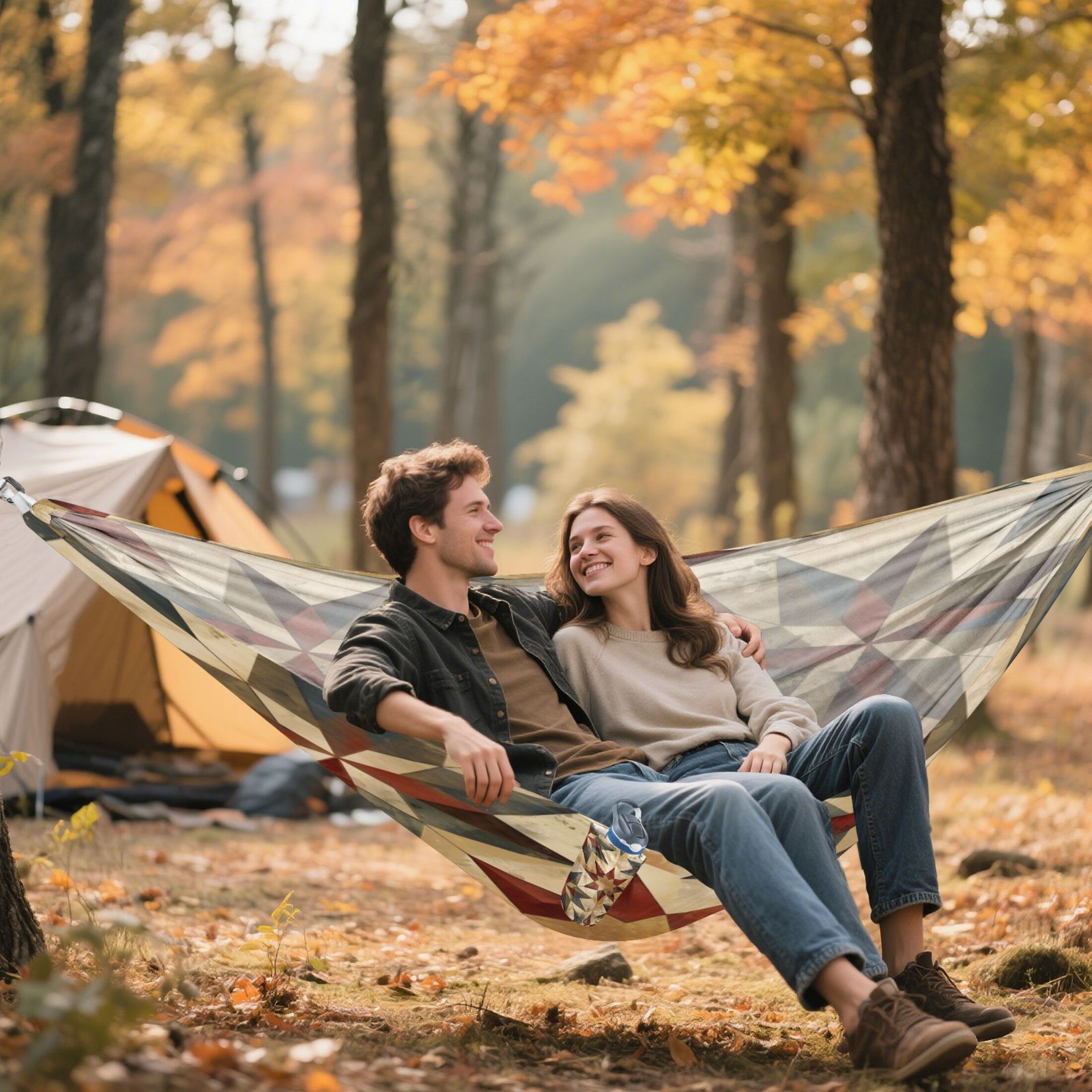 Hammock Camping Hammock Nylon Portable Hammock Travel Camping Hammock Brown Star