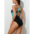 thumbnail image 6 of Alove Women Sport Bathing Suit Tummy Control Swimmer Printed One Piece Athletic Swimsuits, 6 of 7