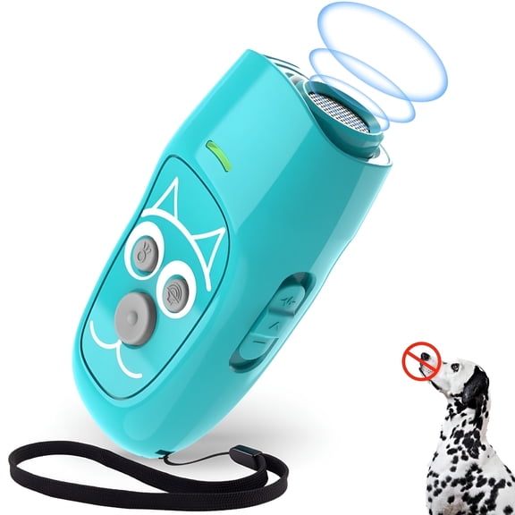 GJX Anti Barking Device, Ultrasonic 3 in 1 Dog Barking Deterrent Devices, 3 Frequency Dog Training And Bark Control 16.4Ft Range Rechargeable with Led Light