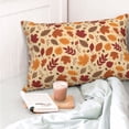 thumbnail image 4 of Fotbe Autumn Leaves 2 Funda de Almohada Decorativa Estilo Occidental, Lujo en Algodón, Fundas para Almohadas King, Cojín Estampado para Decoración del Hogar-14"x20", 4 of 6