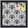 thumbnail image 2 of PinPix 12x12 Custom Cork Bulletin Board Grand Floral Motif Poster Board Has a Fabric Style Canvas Finish, Framed in Grand Floral Motif, by ArtToFrames (PinPix-181), 2 of 5