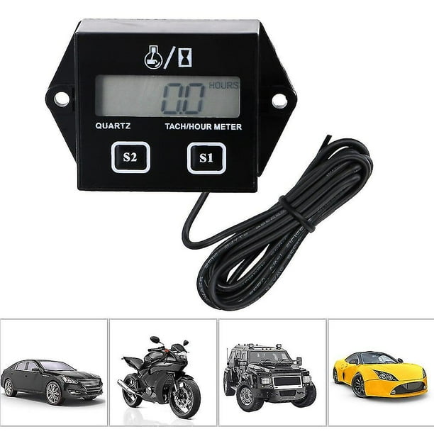 TECH Meter Induction Tachometer Digital Engine Tachometer For Car