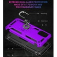 thumbnail image 6 of for Samsung Galaxy A03s Phone Case, Galaxy A03s Phone Case with HD Screen Protector, [Military Grade 16ft. Drop Tested] Ring Shockproof Protective Phone Case for Samsung A03s,Purple, 6 of 12