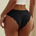 thumbnail image 7 of Underwear for Plus Size Women Womens Cheeky Panties, Women's New Lace Lace Light Sexy Lace Taste Solid Color Underwear, 7 of 7